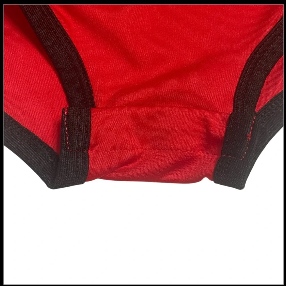 Nike Red and Black Dri-FIT Onesie